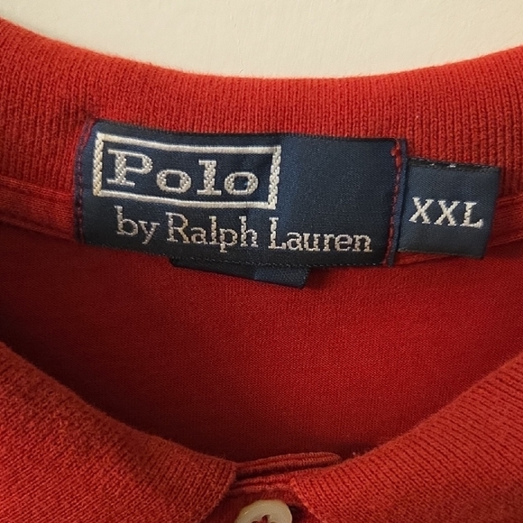 Polo by Ralph Lauren Men's Deep Red Polo with Blue Pony - Picture 2 of 3